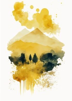 Watercolor Naturescape 