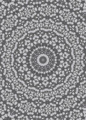 Grey ethnic Kaleidoscope 8