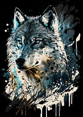 wolf portrait