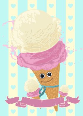 Happy Ice Cream Cone