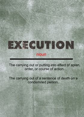 Execution Dictionary