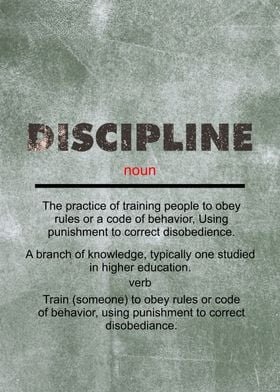 Discipline Dictionary 