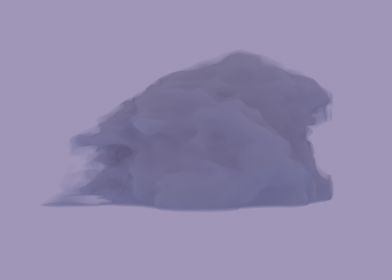 A Man Sleeping on a Cloud