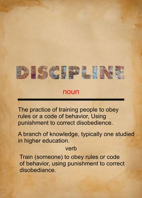 Discipline Definition