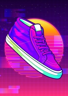 Skateboard Neon Shoe