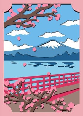 Cherry Blossom Papercut