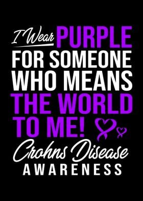 I Wear Purple Crohns