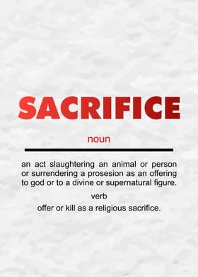 Sacrifice Definition