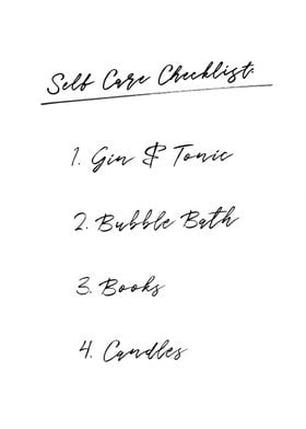 Self Care Checklist