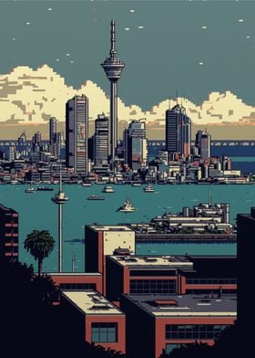 Auckland Pixel art