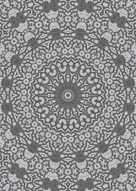 Grey ethnic Kaleidoscope 1