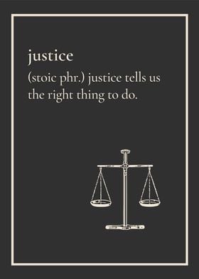 Justice Stoic Virtue