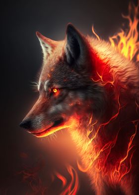 Fiery Wolf