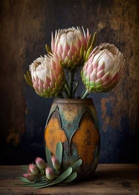 Protea Bouquet in a Jar