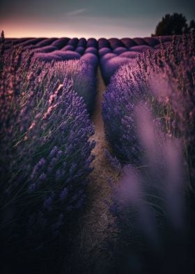 Dreamy Lavender Field