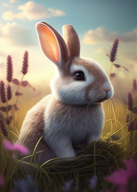 Cute Rabbit Forest Animal