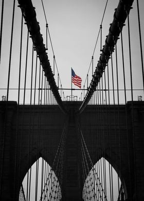 Brooklyn Bridge Monochrome