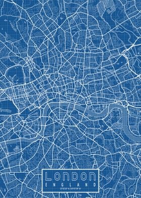 London City Map Blueprint