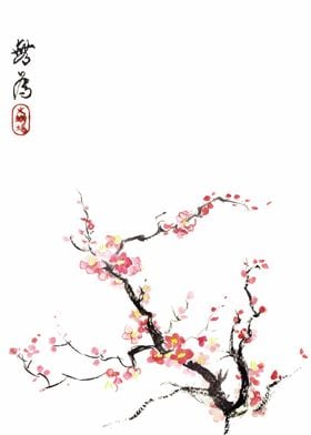 Japanese Sakura Painting