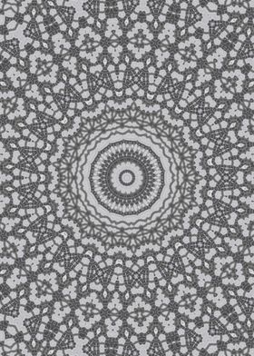 Grey ethnic Kaleidoscope 9