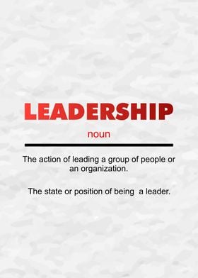 'Leadership Definition' Poster by Trending Collections | Displate