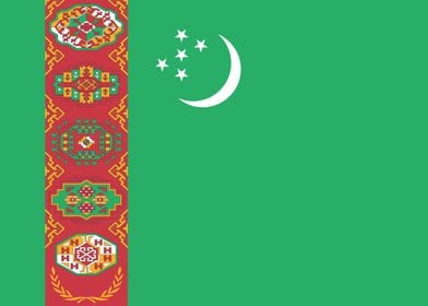 Flag of Turkmenistan