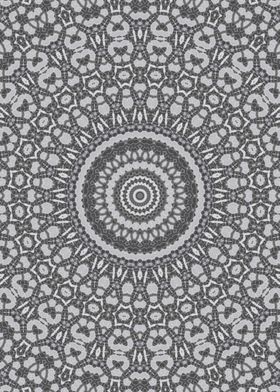 Grey ethnic Kaleidoscope 4