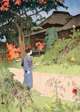 Ukiyo e Flower Garden