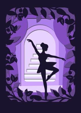 Purple Ballerina Ballet