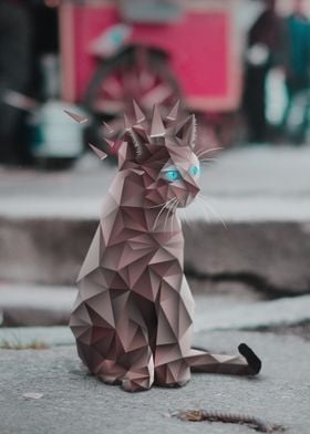 Street Cat Lowpoly