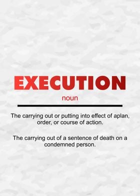 Execution Definition