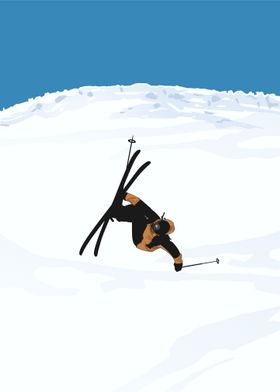 Minimalist poster Ski