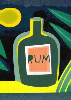 Tropical Night Rum Bottle