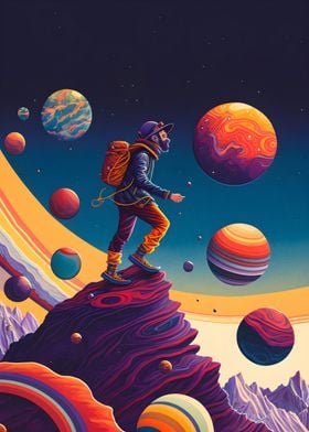 hiking in space