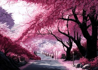 Japanese Pink Garden