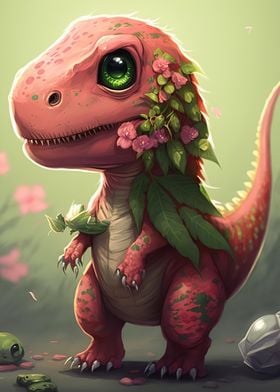 Cute dinosaur animal