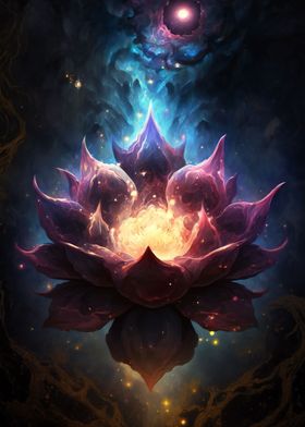 Surreal Lotus bloom