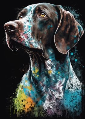 german shorthair paintings