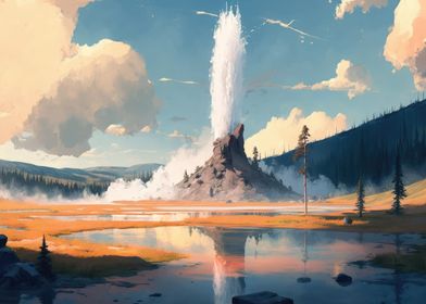 Yellowstone Geyser