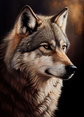 Wolf Painting