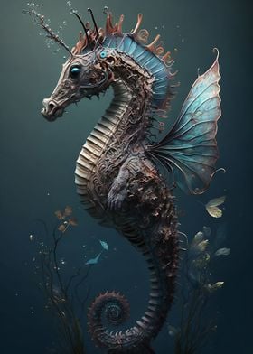 Seahorse and Butterfly