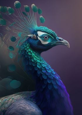 Peacock Animal Colorfull