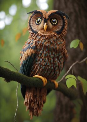 Colorful owl