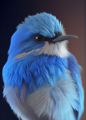 Chonky Mountain Blue Bird