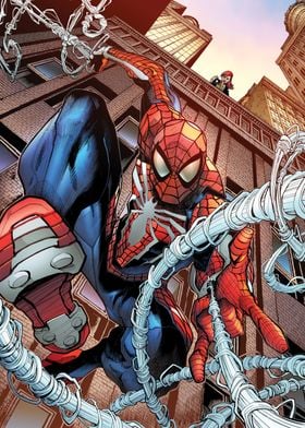 Displate - Poster en Métal - Monté sur Aimant - Marvel - Spiderman Game -  Night - Taille L - 67,5x48cm - Matt : : Cuisine et Maison