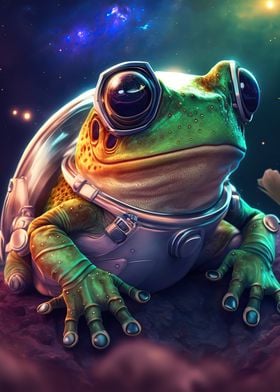 frog space astronaut