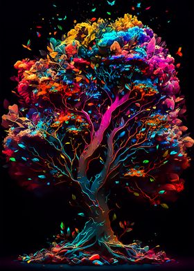 Tree Colorful