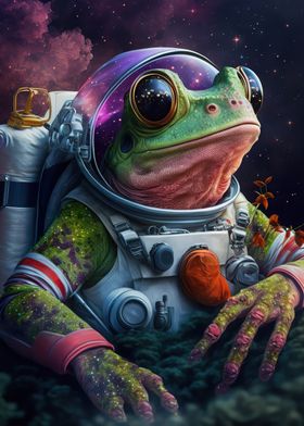 frog space astronaut