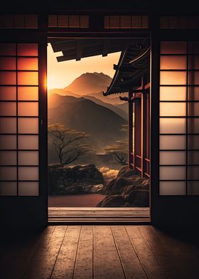 Serene Mountaintop Dojo