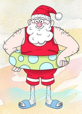 Santa Lifeguard